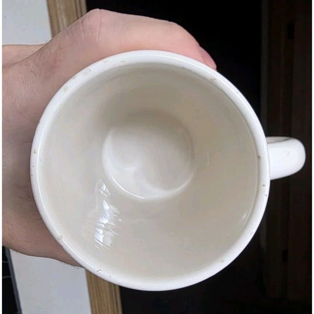 2010‎ Starbucks Coffee Mug Holiday Wish White Red 3D Cup Christmas 10 oz Tea Cup